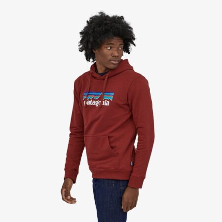 Patagonia Men's P-6 Logo Uprisal Hoody-Barn Red - Imagen 2