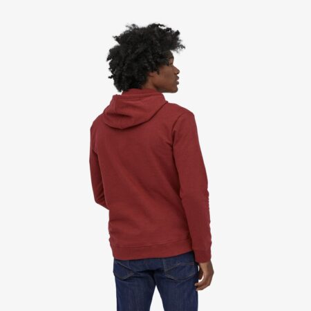 Patagonia Men's P-6 Logo Uprisal Hoody-Barn Red - Imagen 3