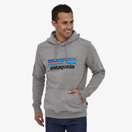 Patagonia Men's P-6 Logo Uprisal Hoody-Gravel Heather - Imagen 2