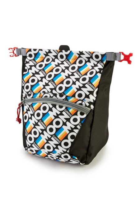 Moon Bouldering Chalk Bag- Retro Stripe Black