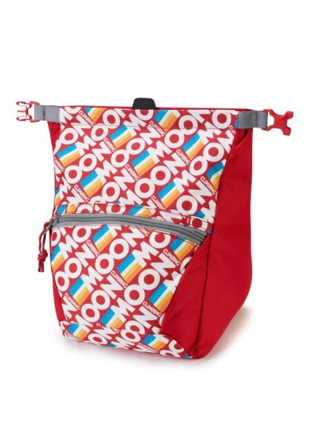 Moon Bouldering Chalk Bag- Retro Stripe Red