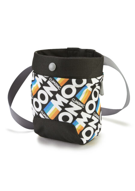 Moon Sport Bouldering Chalk Bag - Retro Stripe - Black